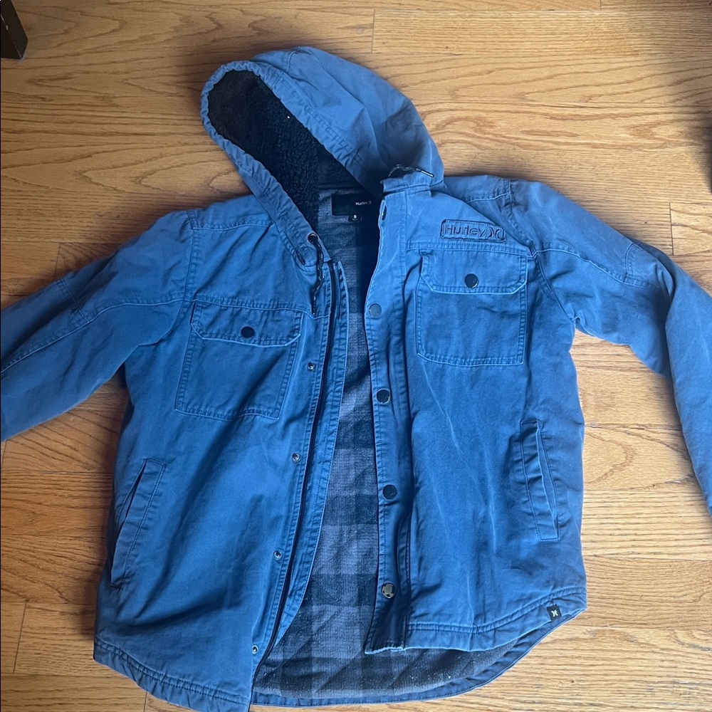 Hurley Mens Small Hooded snowboard ski Jacket